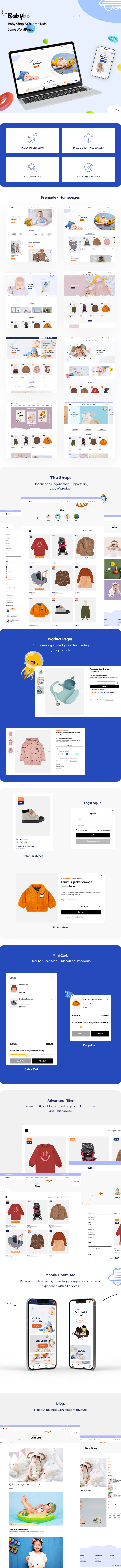 BabyBo - Baby Shop and Children Kids Store WooCommerce WordPress Theme