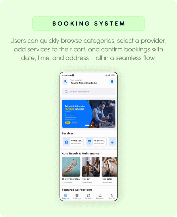 eDemand – Multi Vendor On-Demand Handyman Service App with Flutter & Web Version with PWA Support - 18