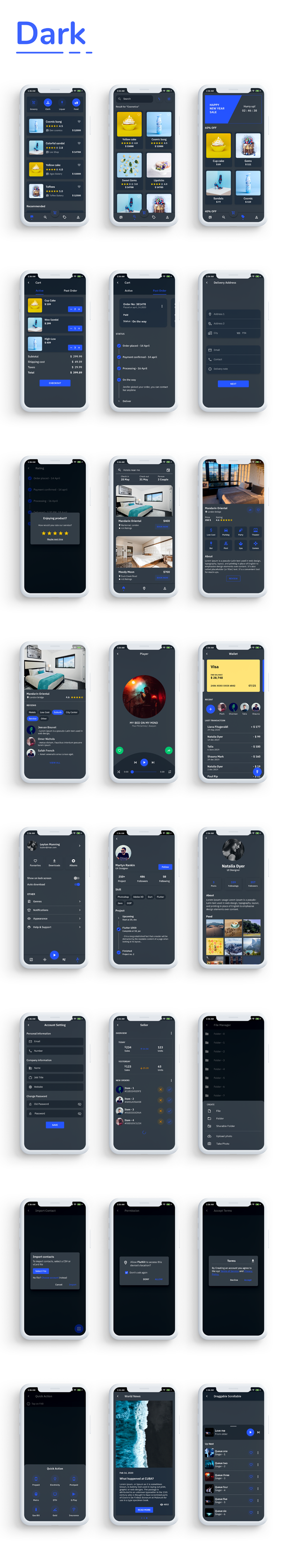 Flutter UI Kit - FlutKit - 16