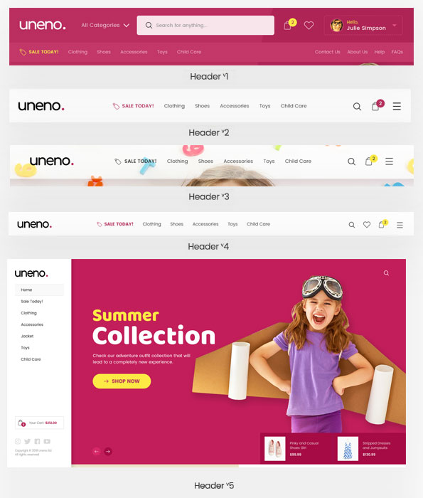 Uneno - Kids Clothing & Toys Store WooCommerce Theme - 9
