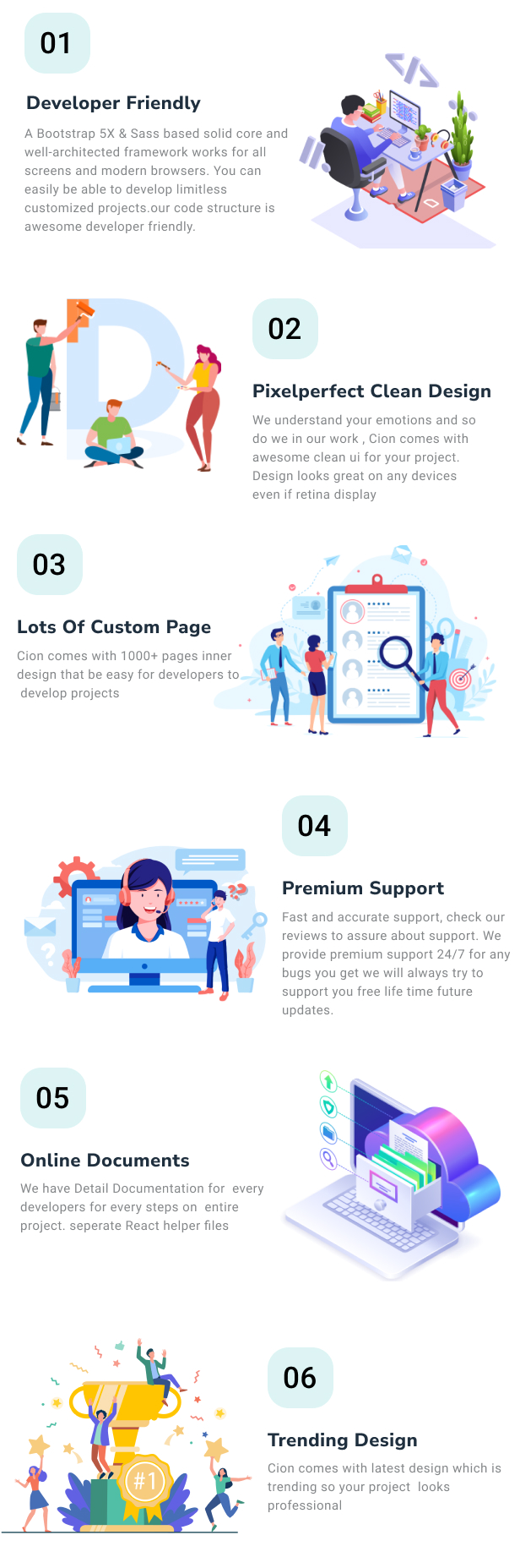 Cion Admin Dashboard theme