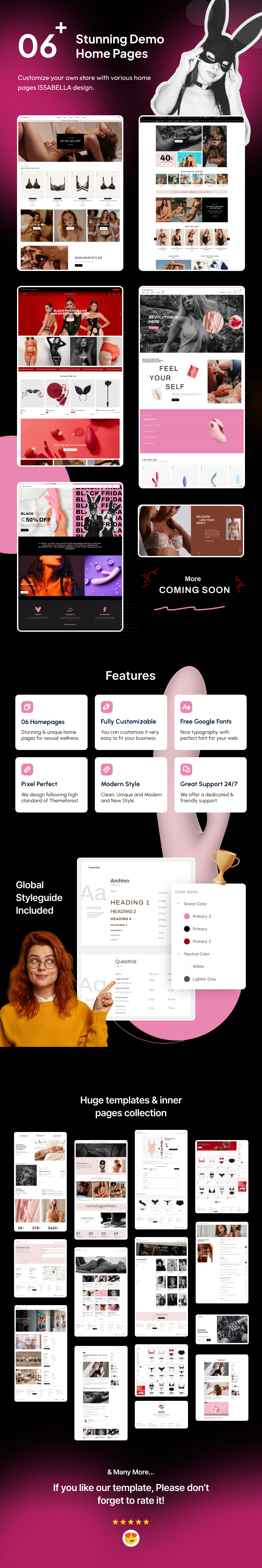 Issabella - Sexy Lingerie & Adult Toy Shop Figma Template - 1