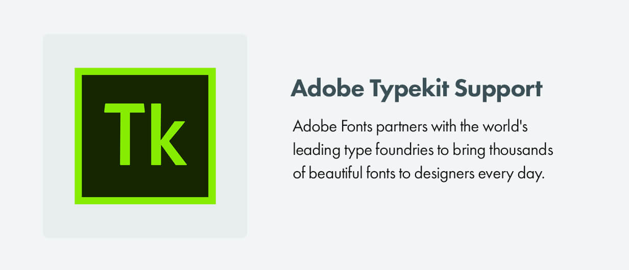 Adobe Typekit support
