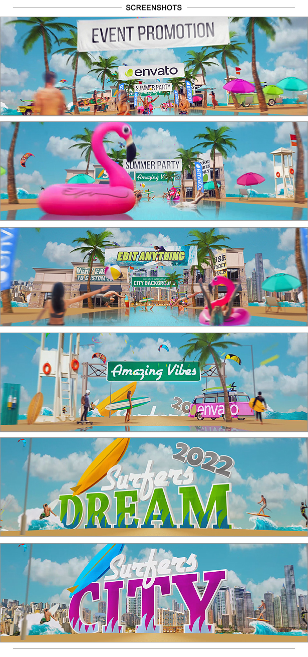 Summer Beach - Resort Party Surfers Event - 2