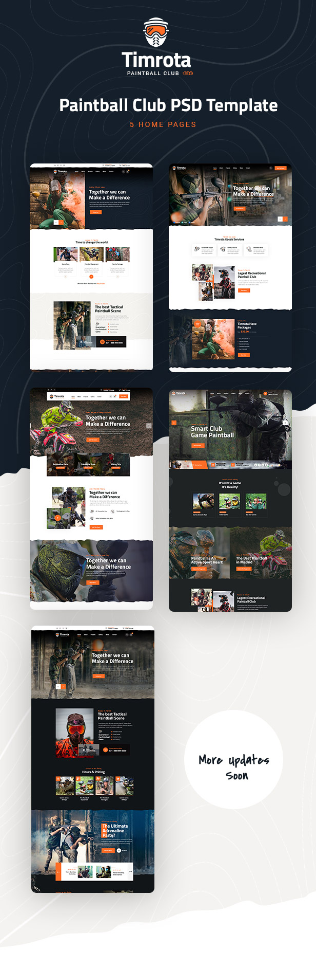 Timrota - Paintball Club PSD Template - 1