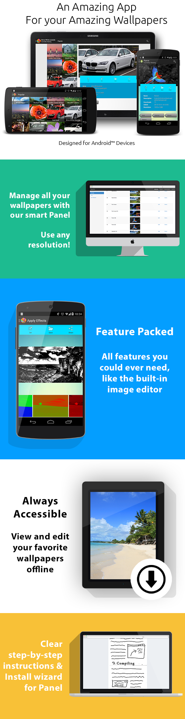 PaperPro Rich Android Wallpaper App Template By Sherdleapps