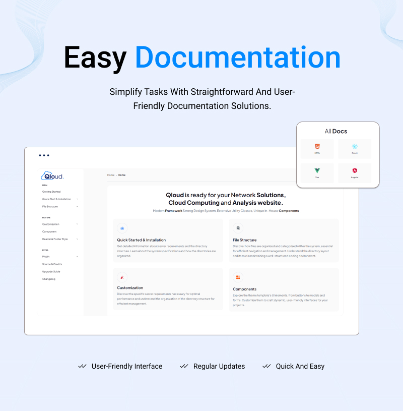 Qloud - Cloud Computing, Apps & Server Template (HTML, WHMCS, Vue, Angular) - 11