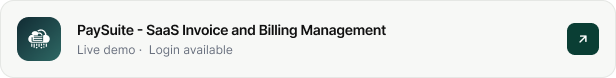 PaySuite - SaaS Invoice and Billing Management