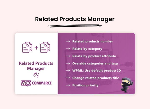Related Products Manager for WooCommerce