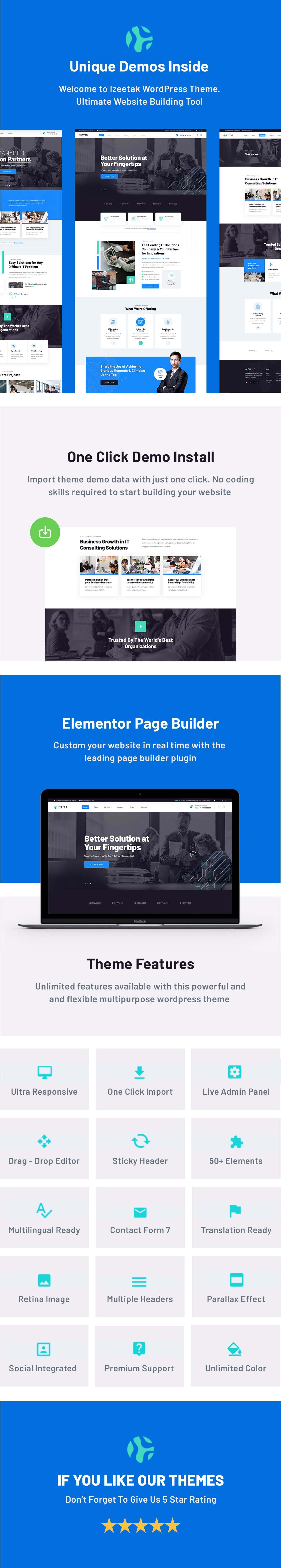 Izeetak - IT Technology and Creative WordPress Theme - 4