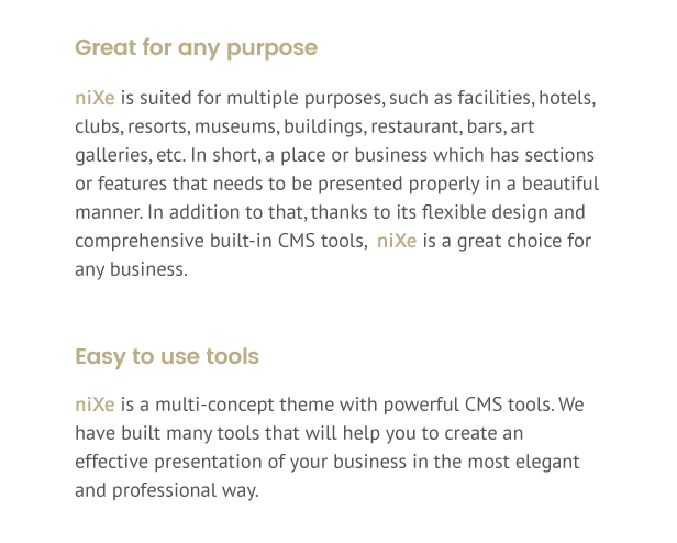 Nixe | Hotel and Yachting WordPress Theme - 3