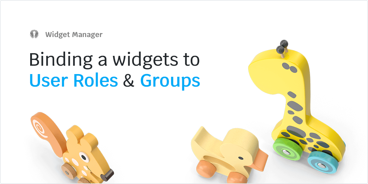 Binding a widget to User Roles & Groups