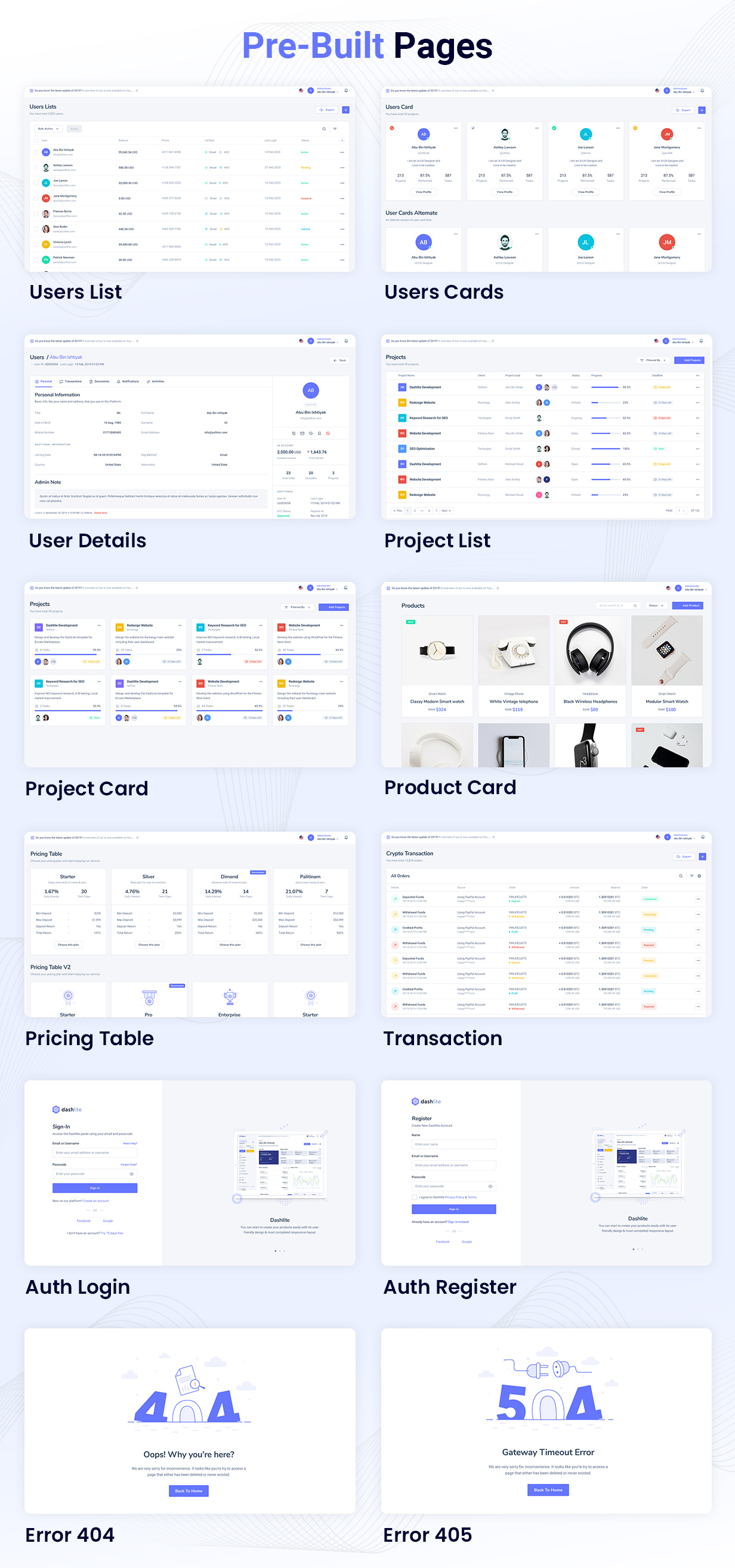 DashLite - Figma Dashboard Template