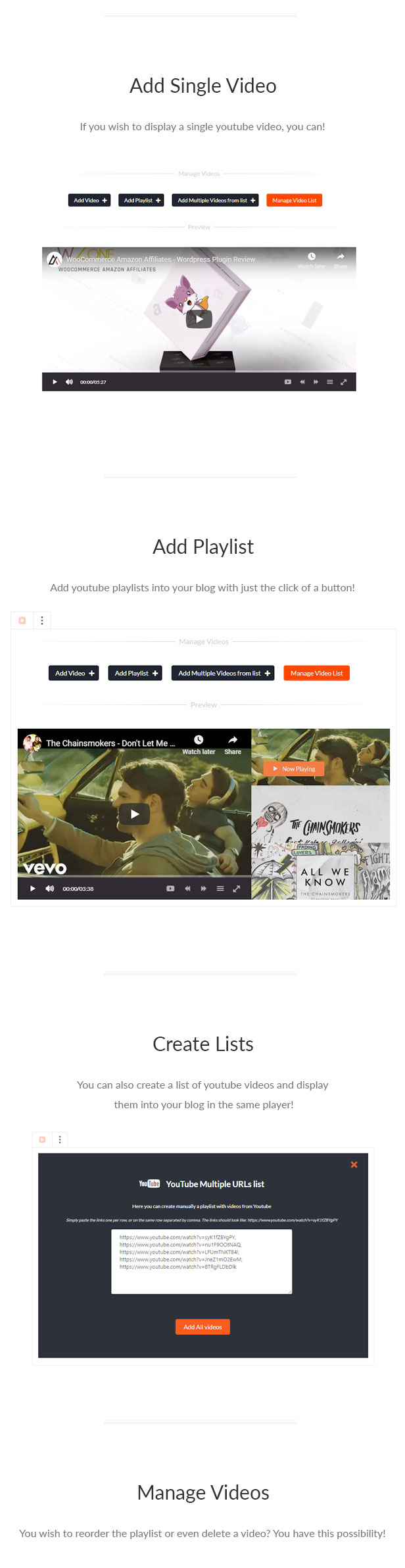Youtenberg - Reprodutor do YouTube Gutenberg com lista de reprodução - 5
