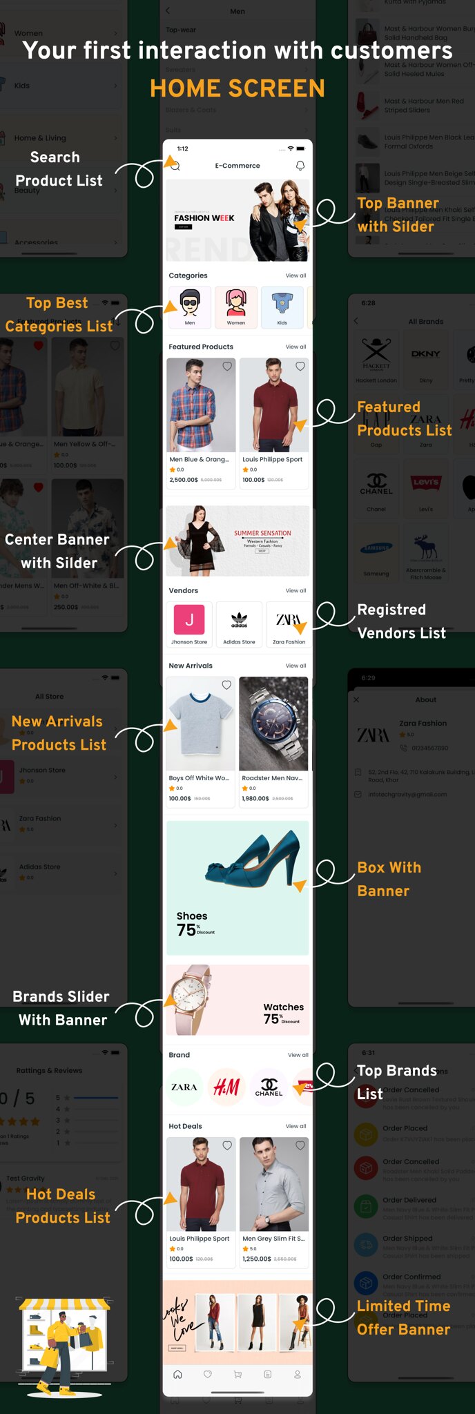 eCommerce - Multi vendor ecommerce Flutter App with Admin panel - 7