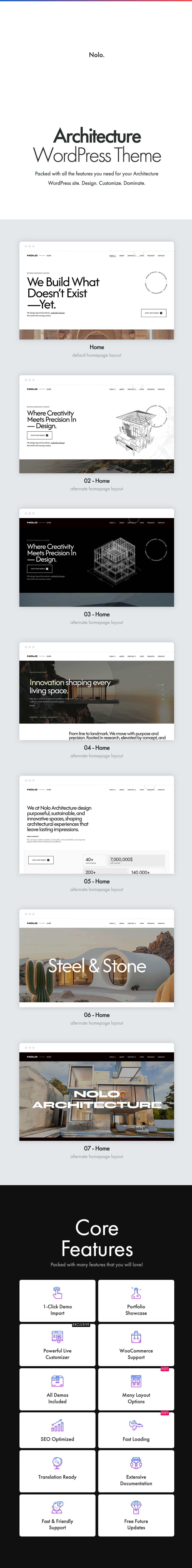 nolo - architecture theme by pixelwars